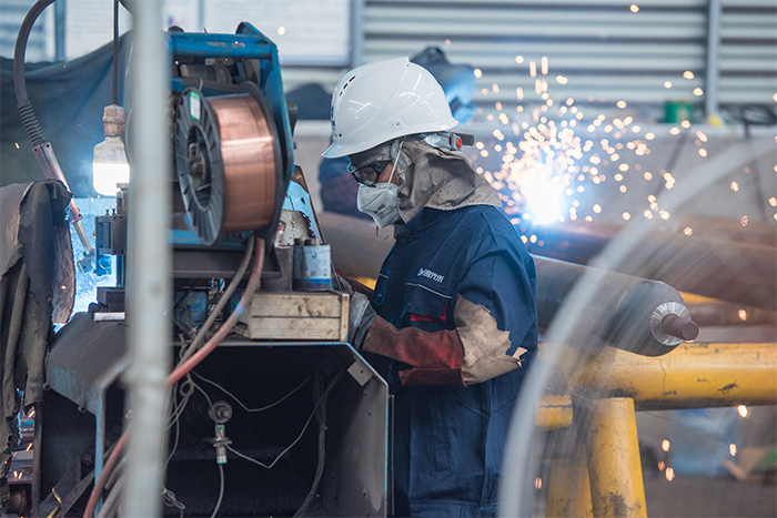 山东网架焊接车间